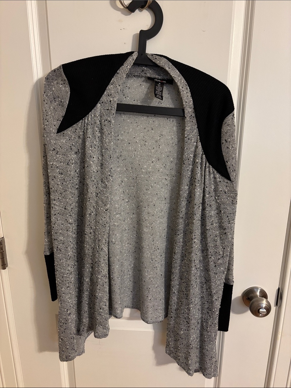 EUC back and grey draped cardigan